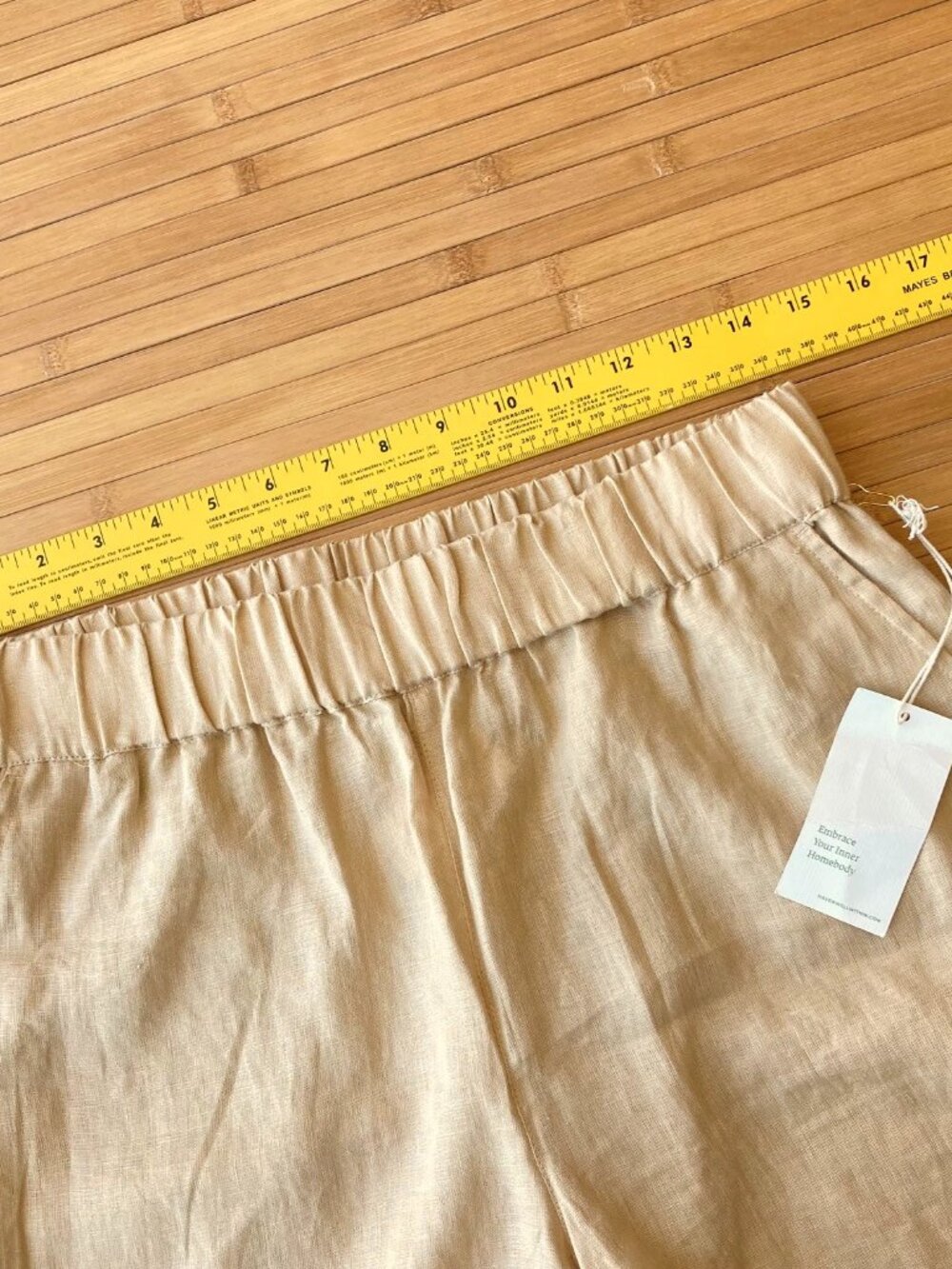 Haven Well Within Linen Tapered Pants Lagenlook Womens Medium M Beige NWT - Picture 7 of 10
